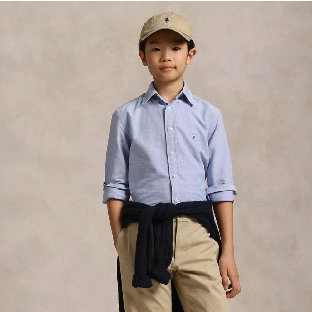 Polo Ralph Lauren boys' oxford blue shirt | size M (kids’10/12)